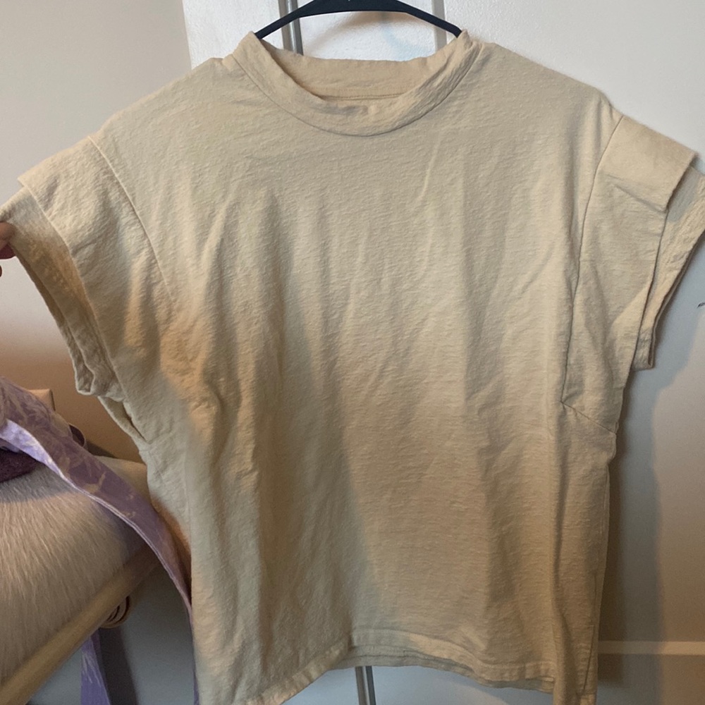 Cream Crop Top